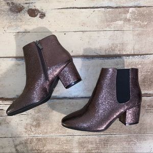 Bamboo Metallic Booties